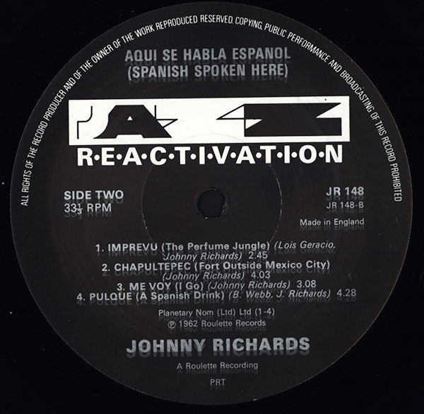 Johnny Richards : Aqui Se Habla Espagnol (LP, RE)