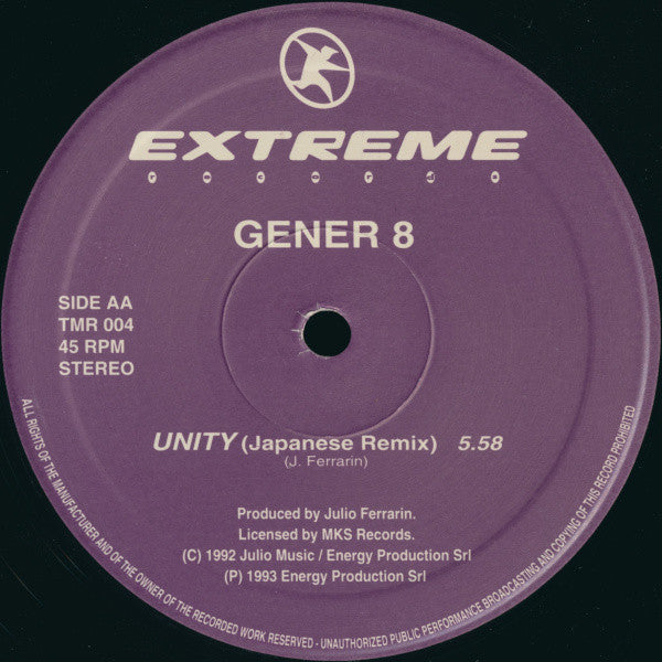 Gener 8 : Unity (Remix) (12")
