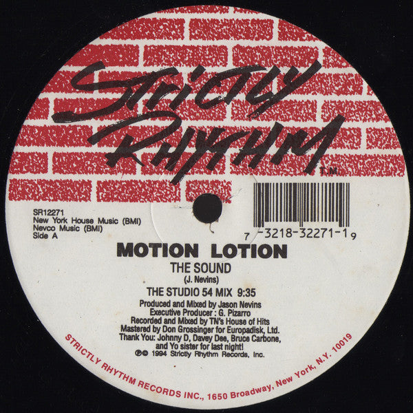 Motion Lotion : The Sound (12")