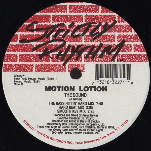Motion Lotion : The Sound (12")