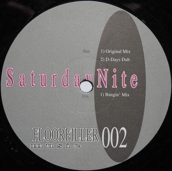 Unknown Artist : Saturday Nite (12", Ltd, Promo)
