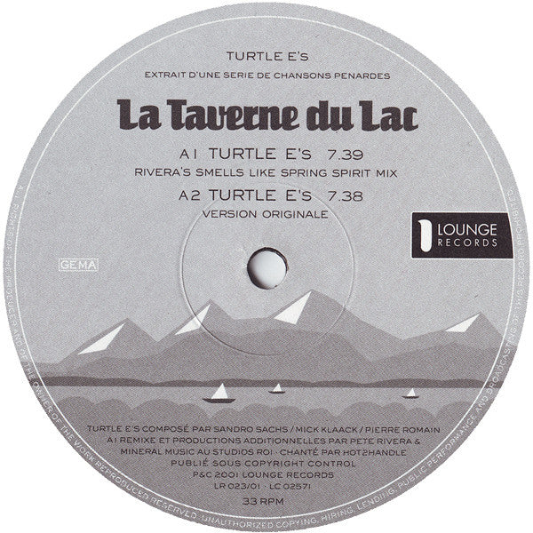 La Taverne Du Lac : Turtle E's (12")