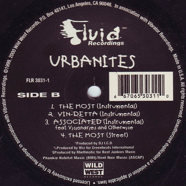 Urbanites (2) : The Most / Vin-Detta / Associated Somehow (12")