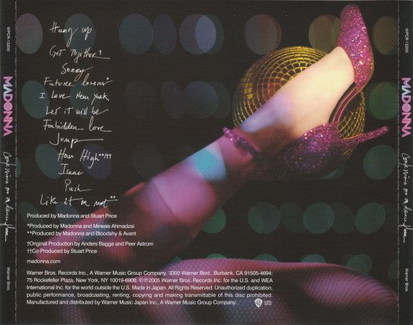 Madonna : Confessions On A Dance Floor (CD, Album, Mixed)