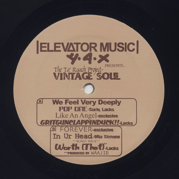 Various : Elevator Music Presents... The Ta'Raach Project - Vintage Soul (12")