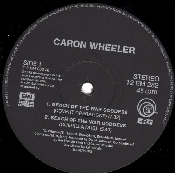 Caron Wheeler : Beach Of The War Goddess (12")