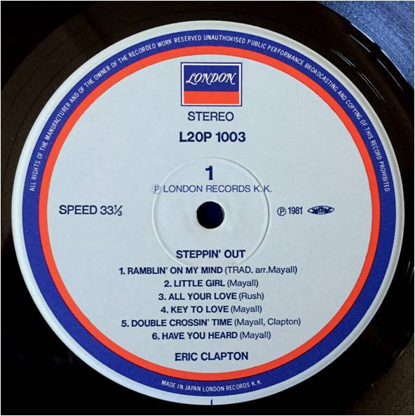 Eric Clapton Featured With John Mayall & The Bluesbreakers : Steppin' Out (LP, Comp)