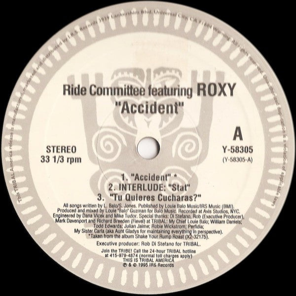 The Ride Committee Featuring Roxy : Accident (12")