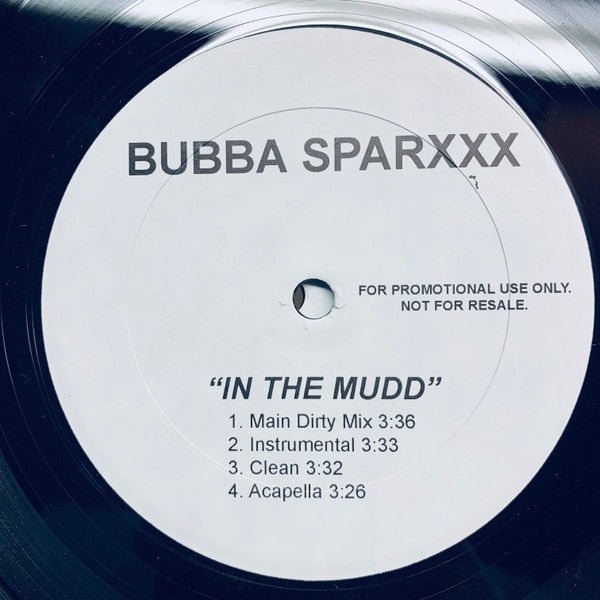 Bubba Sparxxx : In The Mudd / Disappear (12", Single, Promo)