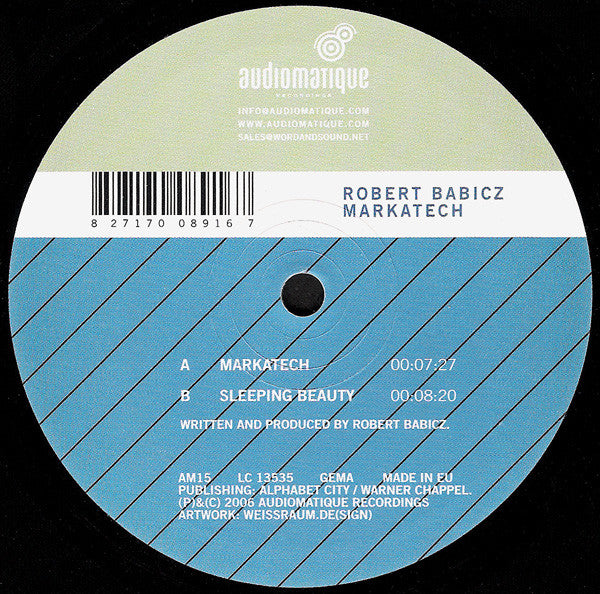 Robert Babicz : Markatech (12")