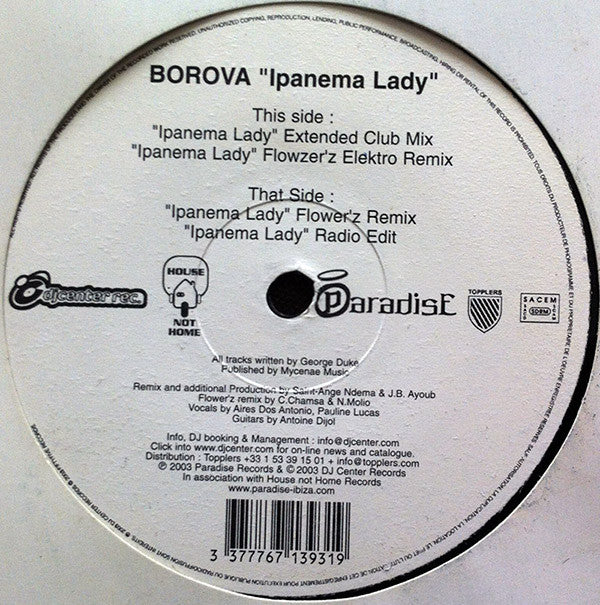 Borova : Ipanema Lady (12")