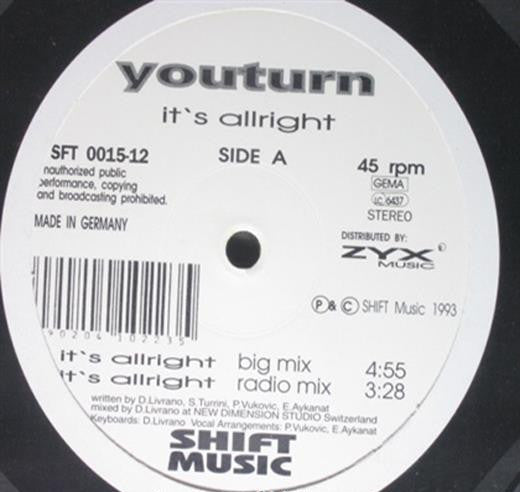 Youturn : It's Allright (12")