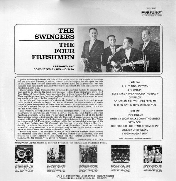 The Four Freshmen : The Swingers (LP, Album, RE, Pur)
