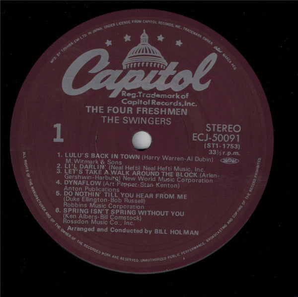 The Four Freshmen : The Swingers (LP, Album, RE, Pur)