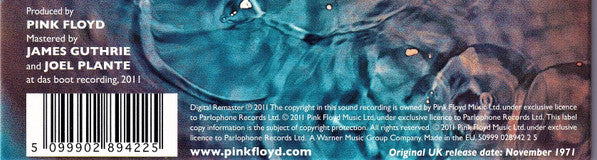 Pink Floyd : Meddle (CD, Album, RE, RM, RP, Dig)