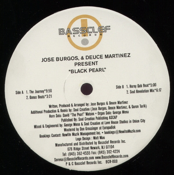 Jose Burgos & Julio "Deuce" Martinez : Black Pearl (12")