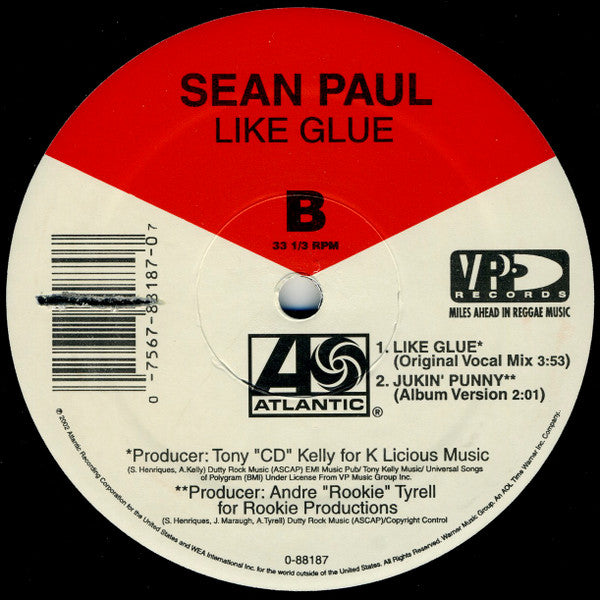 Sean Paul : Like Glue (Video Mix) (12")