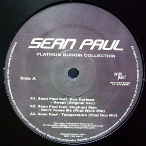 Sean Paul / Dance O Die : Platinum Buggin Collection  (12", Promo, Unofficial)