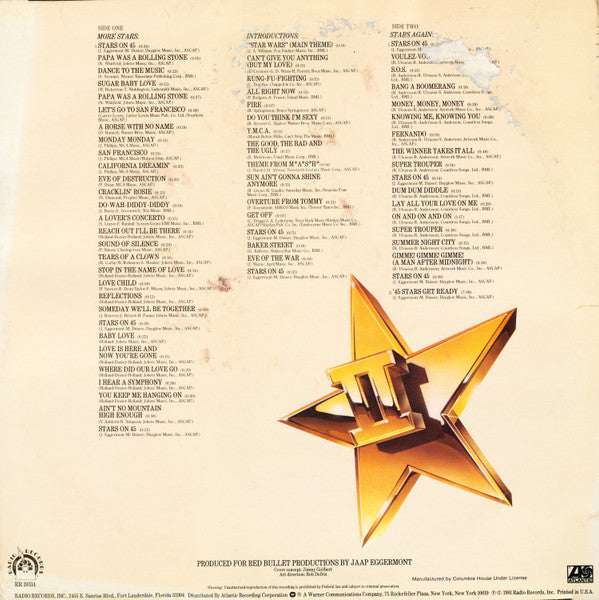 Stars On 45 : Stars On Long Play II (LP, Club, Mixed)
