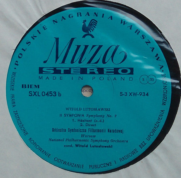 Witold Lutoslawski : Paroles Tissées; Symphony No. 2 (LP, Album, GAT)