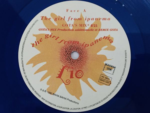 Lio : The Girl From Ipanema (12", Promo, Blu)