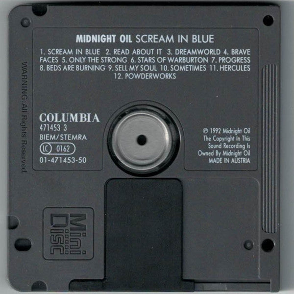 Midnight Oil : Scream In Blue - Live (MD, Album)