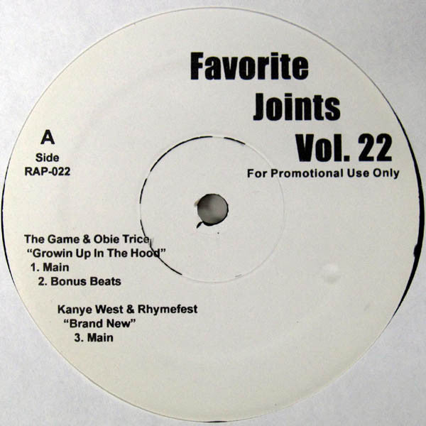 Various : Favorite Joints Vol. 22 (12", Promo)