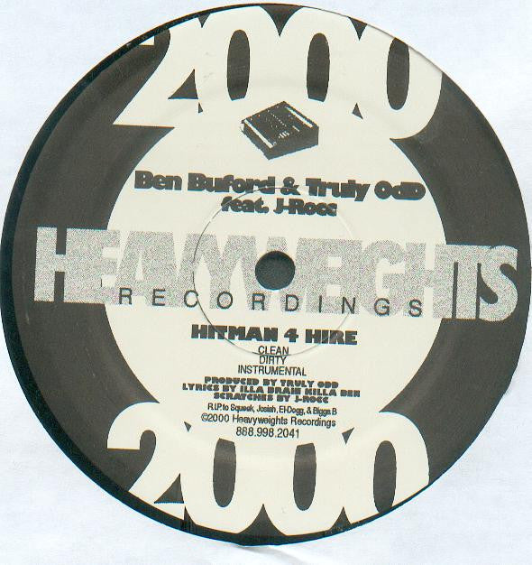 Ben Buford & Truly OdD feat. J Rocc : Hitman 4 Hire / X-Cercize-1-2 (12")