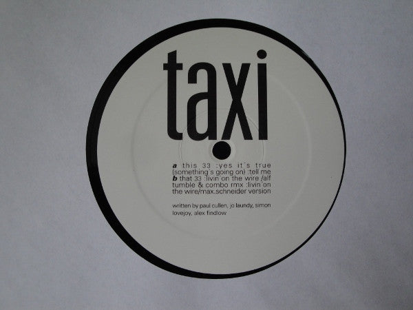 Taxi : Yes It's True (12")
