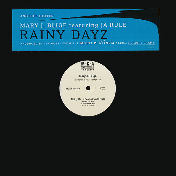 Mary J. Blige Featuring Ja Rule : Rainy Dayz (12", Promo)