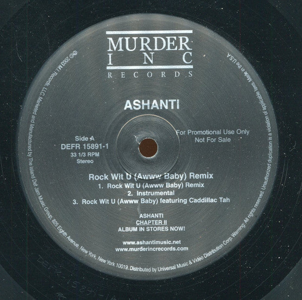 Ashanti : Rock Wit U (Awww Baby) / Feel So Good (12", Promo)