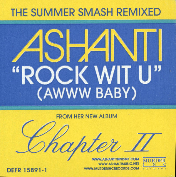 Ashanti : Rock Wit U (Awww Baby) / Feel So Good (12", Promo)