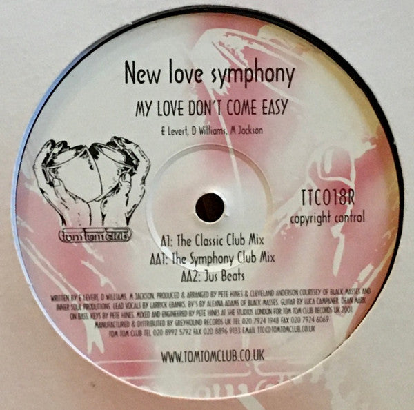 New Love Symphony : My Love Don't Come Easy (12")