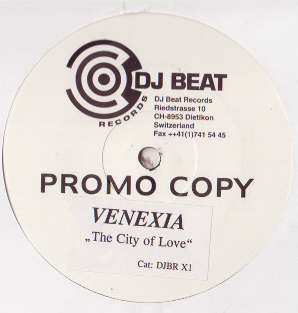Venexia : The City Of Love (12", Promo, W/Lbl)