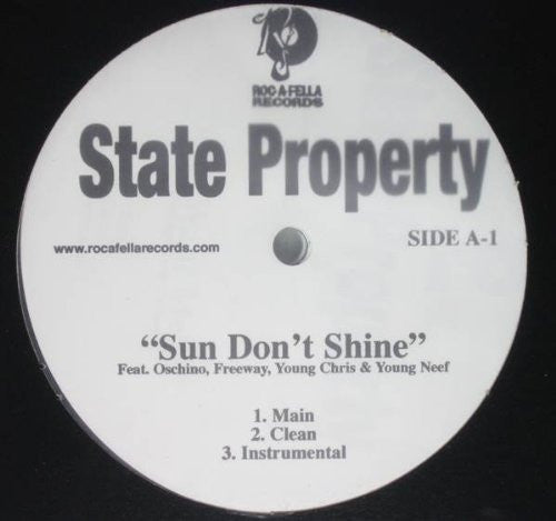 State Property : Sun Don't Shine / Do You Want Me (12", Promo)