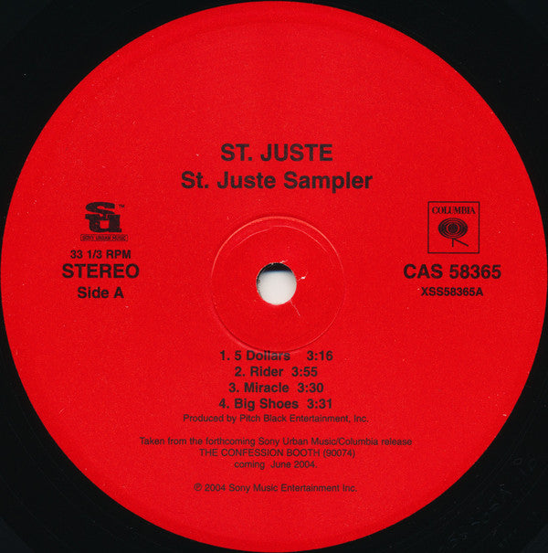 St. Juste : St. Juste Sampler (12", Smplr)