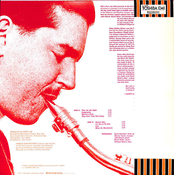 The Scott Hamilton Quintet With Warren Vaché And Butch Miles : Swinging Young Scott (LP, Album)