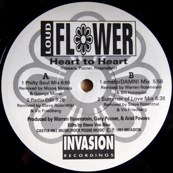 Loud Flower Featuring Fonda Rae : Heart To Heart (12")