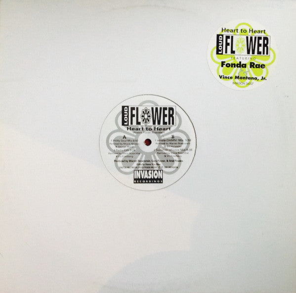 Loud Flower Featuring Fonda Rae : Heart To Heart (12")