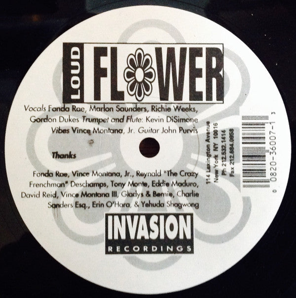 Loud Flower Featuring Fonda Rae : Heart To Heart (12")