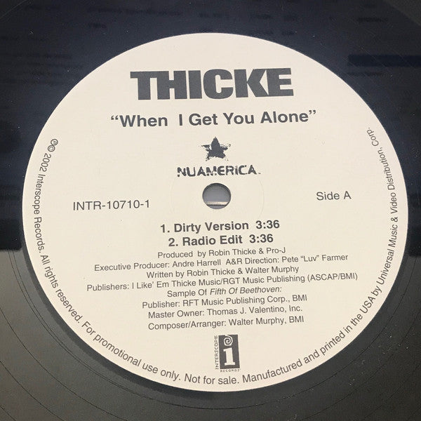 Robin Thicke : When I Get You Alone (12")