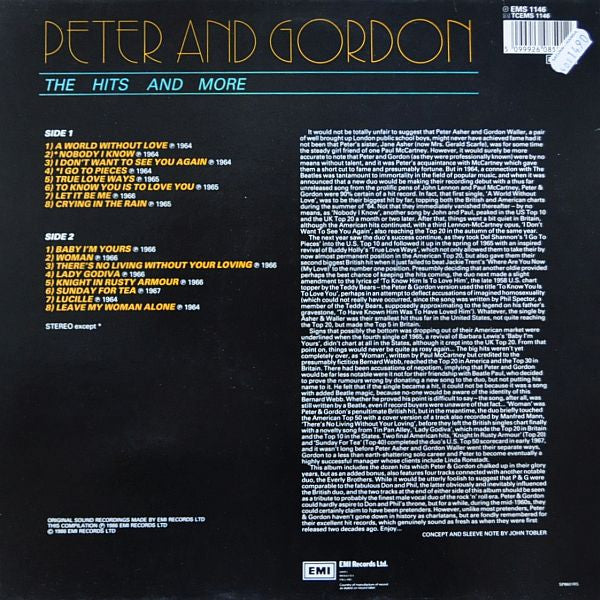 Peter & Gordon : The Hits And More (LP, Comp, Mono)