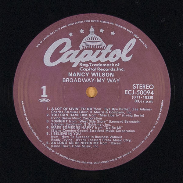 Nancy Wilson : Broadway - My Way (LP, Album)