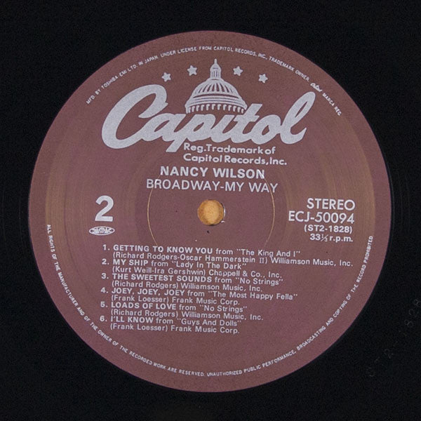 Nancy Wilson : Broadway - My Way (LP, Album)