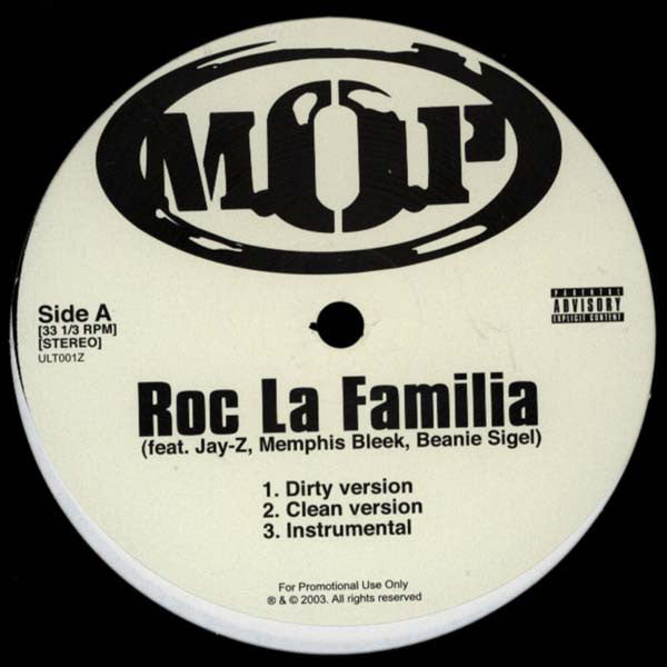 M.O.P. : Roc La Familia (12", Promo)