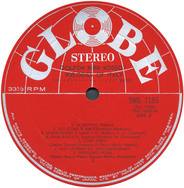 Nini Rosso : Golden Nini Rosso / Melodies Of Italy (LP, Album, Gat)