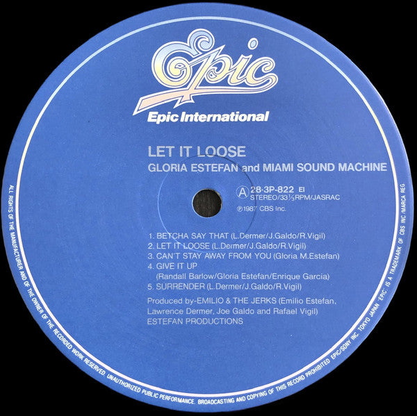 Miami Sound Machine : Let It Loose (LP, Album)