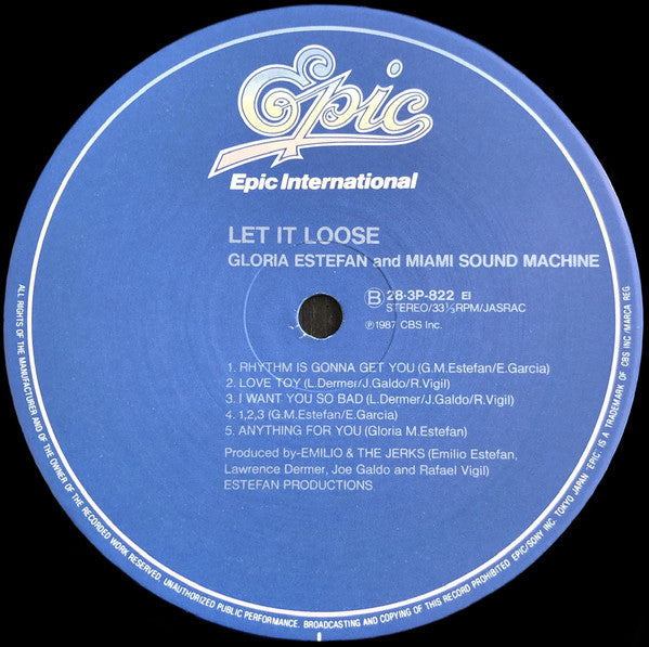 Miami Sound Machine : Let It Loose (LP, Album)