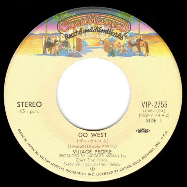 Village People : Go West  (7", Single)