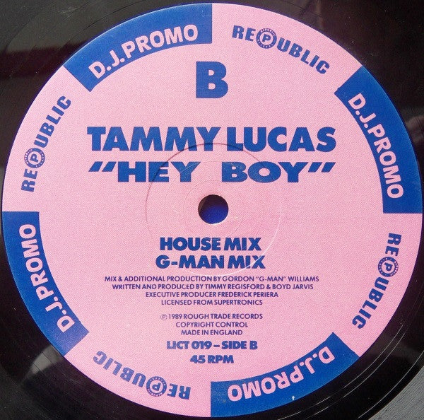 Tammy Lucas : Hey Boy (12", Promo)